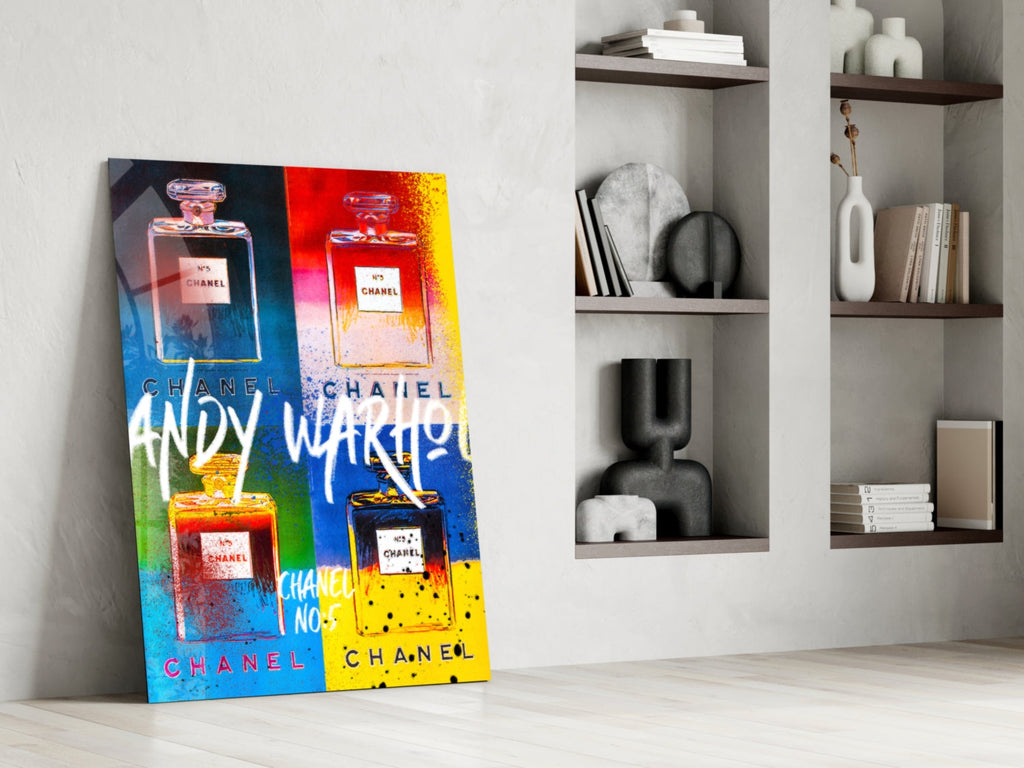 Andy Warhol and Chanel Glass Wall Art || Designer Collection