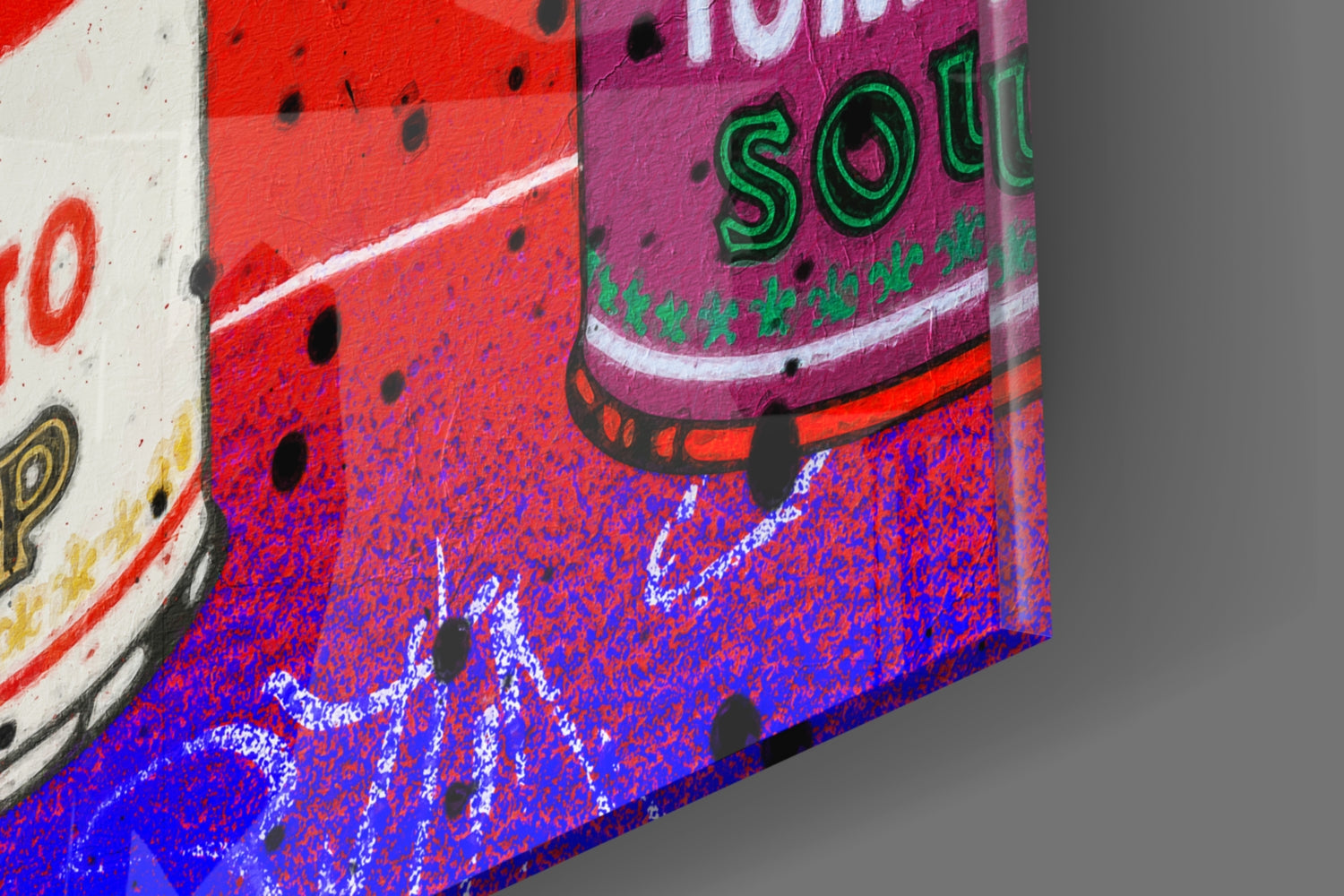 Andy Warhol and Cans Glass Wall Art || Designer Collection