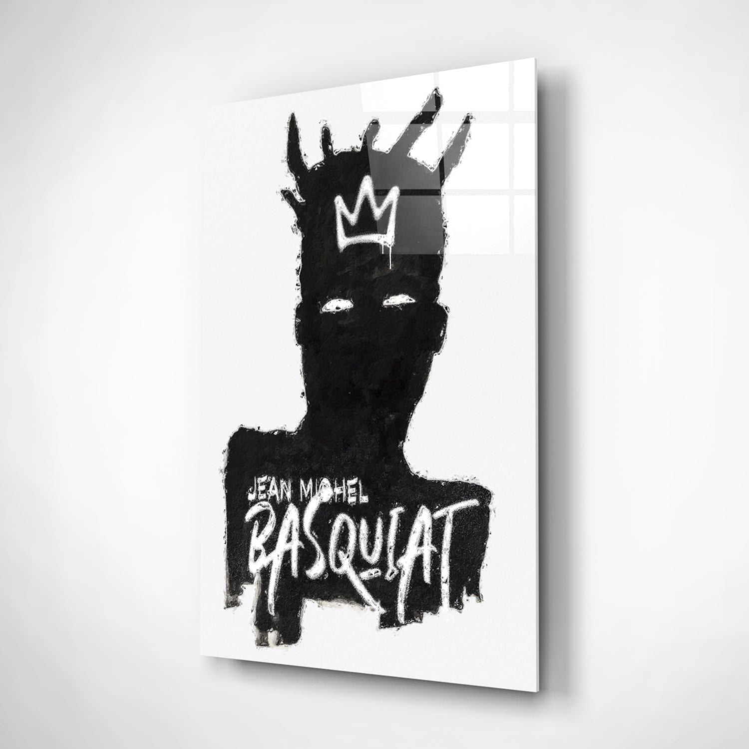 Style of Jean-Michel Basquiat Glass Wall Art || Designer Collection