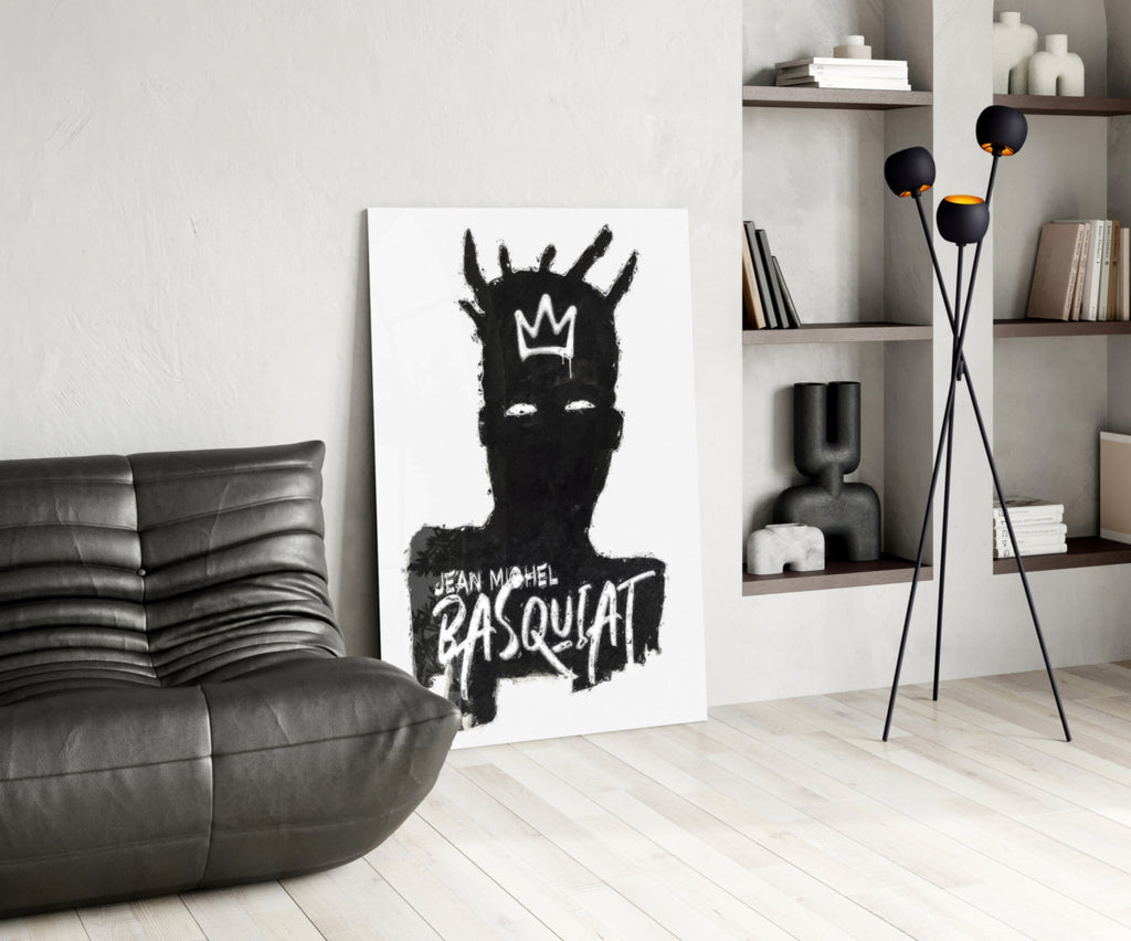 Style of Jean-Michel Basquiat Glass Wall Art || Designer Collection