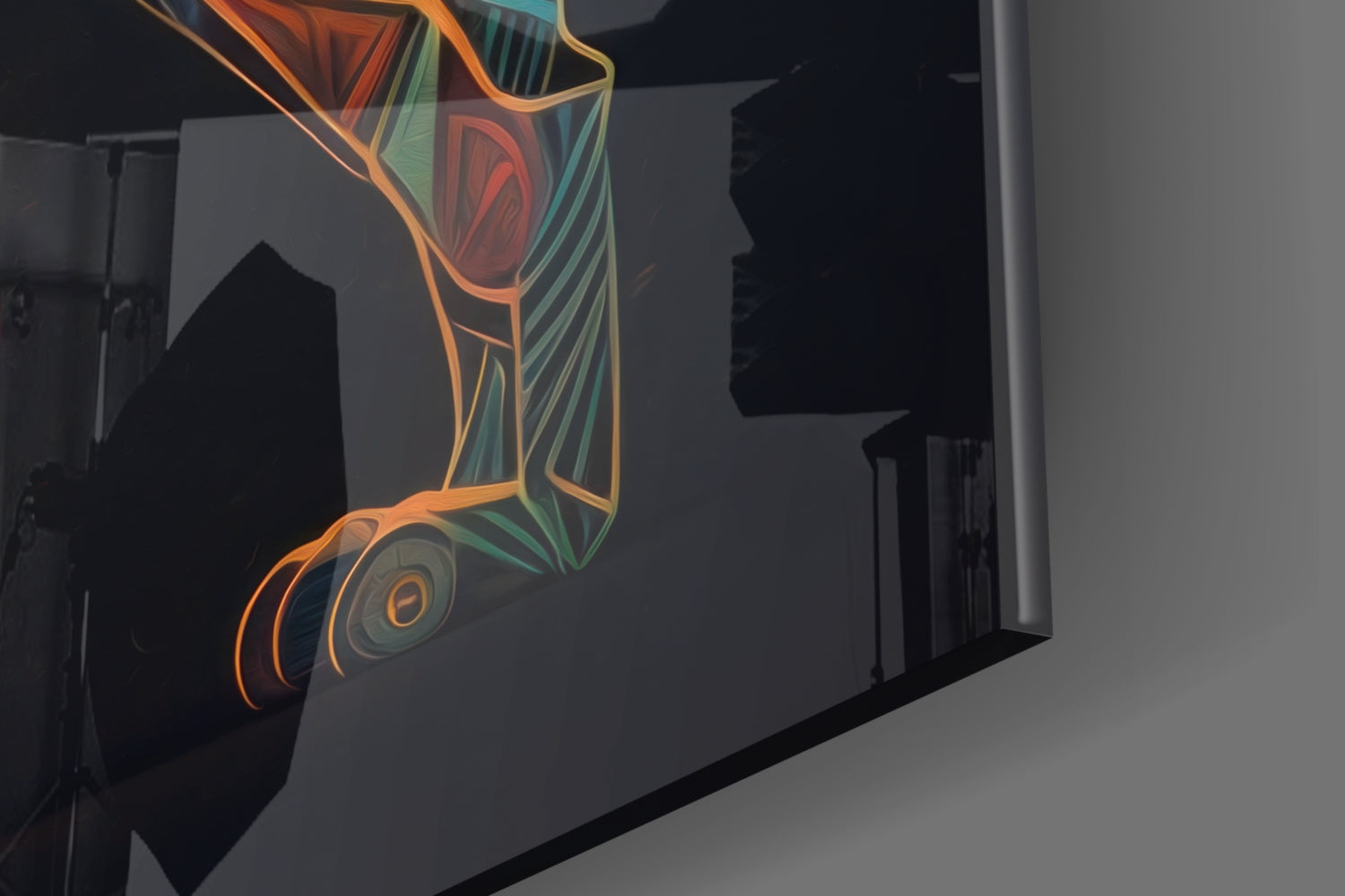 Lion Glass Wall Art || Designer Collection