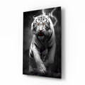 Tiger's Wrath Glass Wall Art || Designer Collection