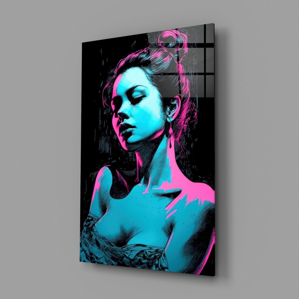 Girl Glass Wall Art || Designer Collection