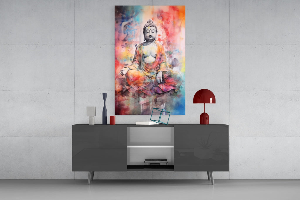 Buddha Glass Wall Art || Designer Collection