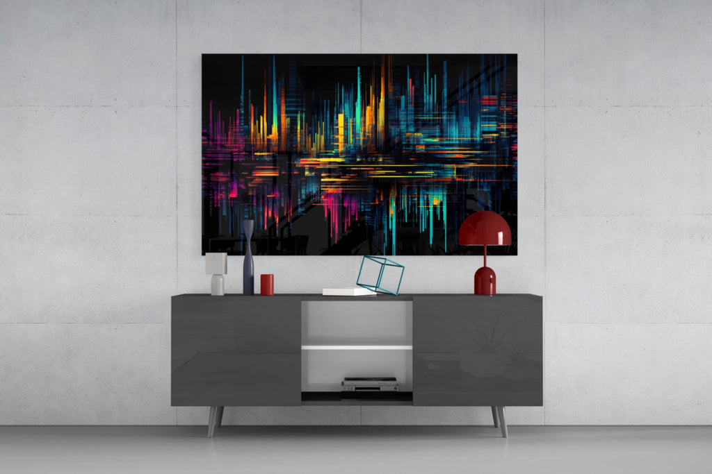 Color Stream Glass Wall Art || Designers Collection