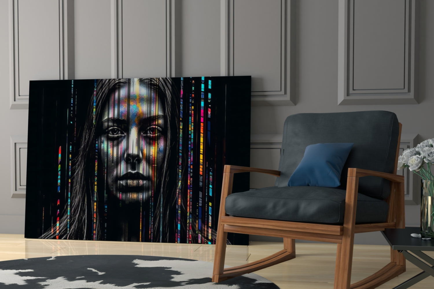 Color Stream Glass Wall Art || Designers Collection