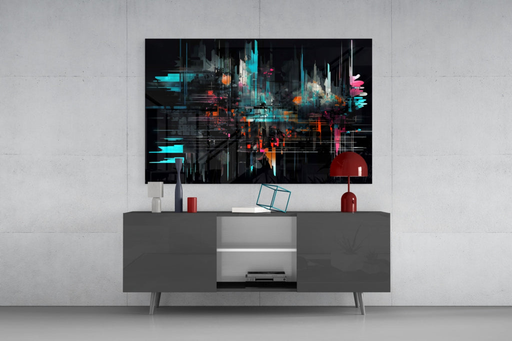 Color Sticks Glass Wall Art || Designers Collection