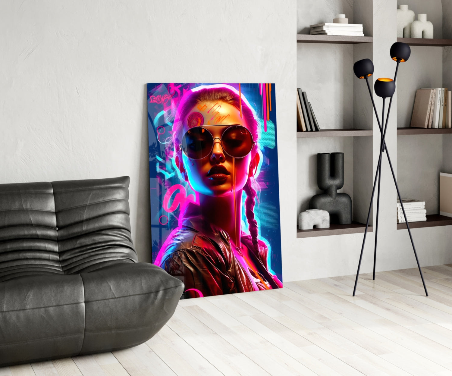 Stylish Woman Glass Wall Art || Designer Collection