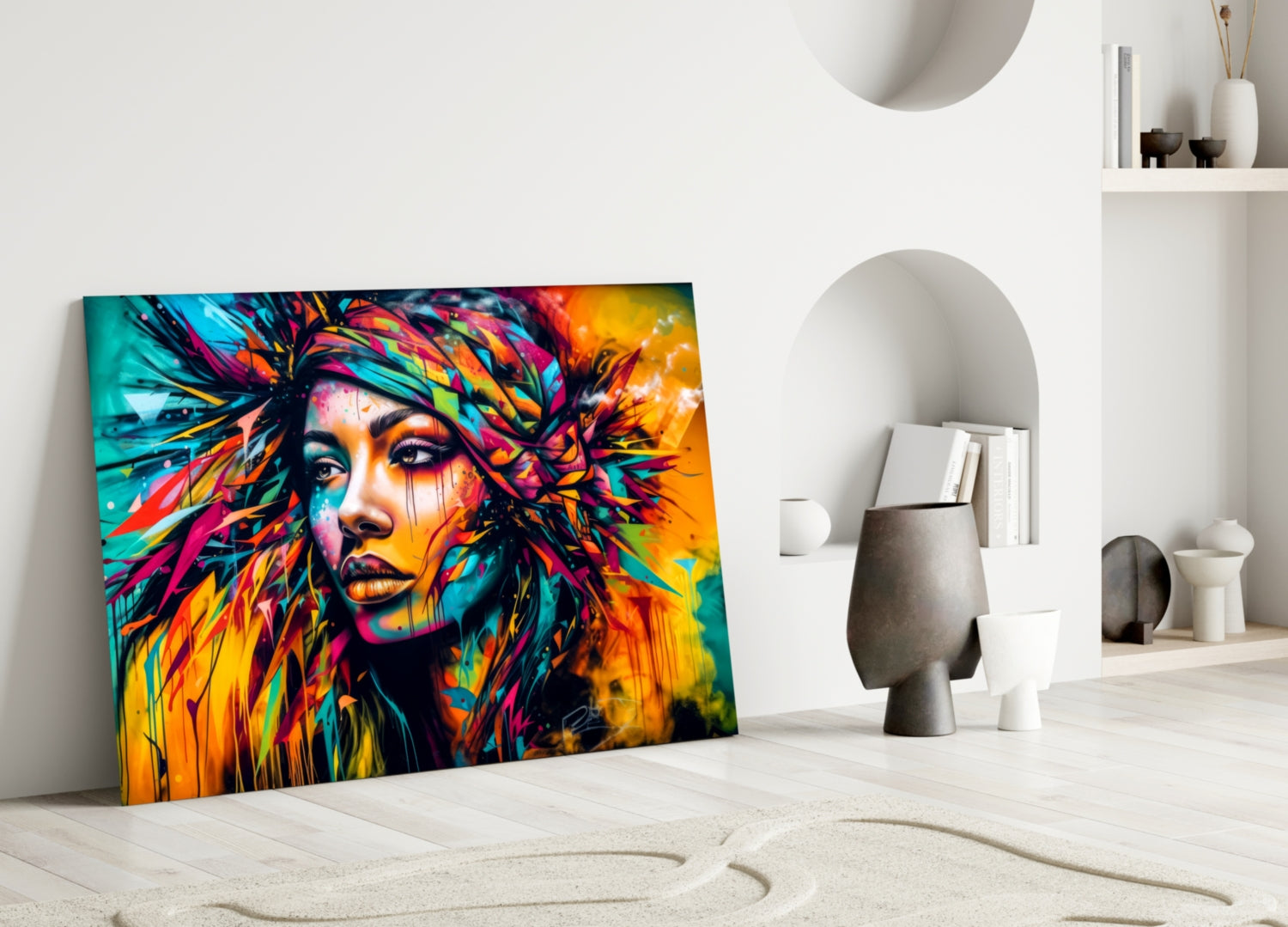 Beauty Glass Wall Art || Designer Collection
