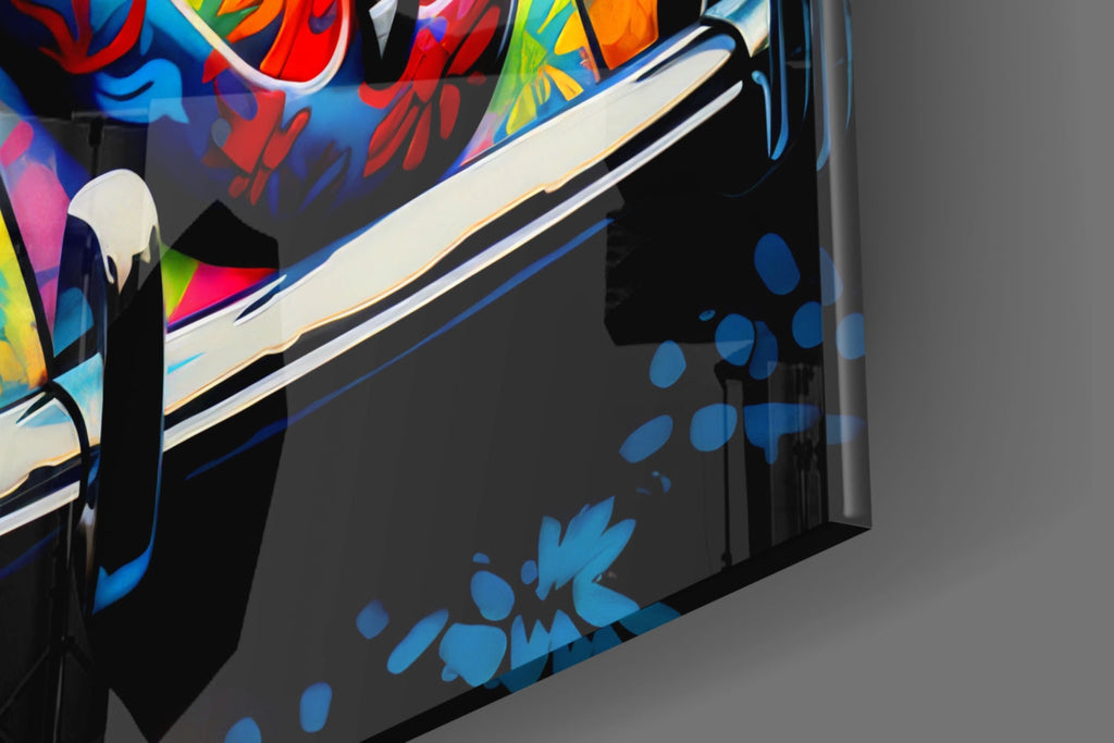 Flowering VW Glass Wall Art || Designer Collection
