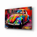 Colorful VW Glass Wall Art || Designer Collection