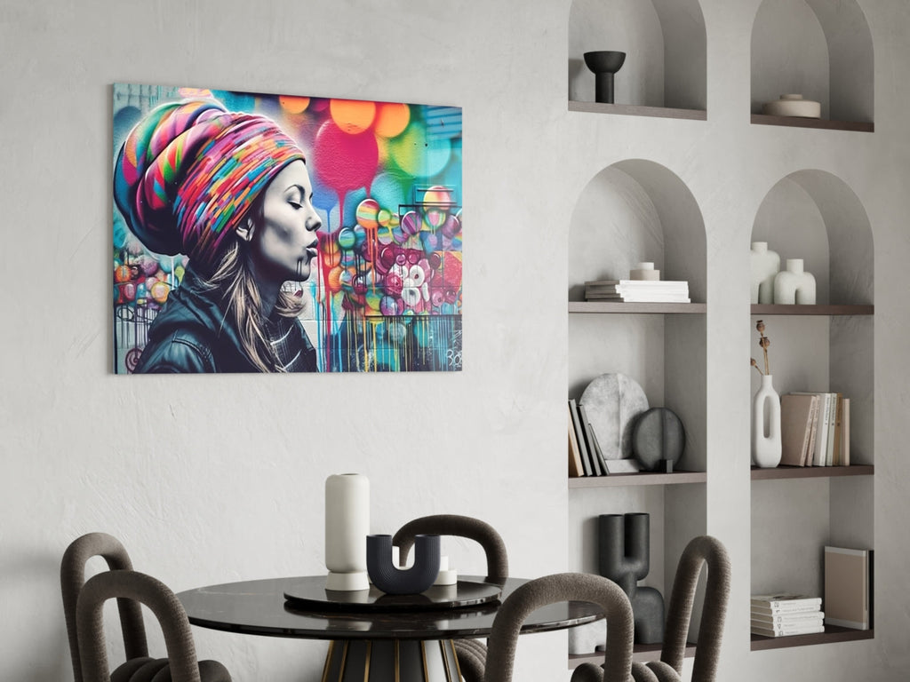 Peaceful Mind Glass Wall Art || Designer Collection