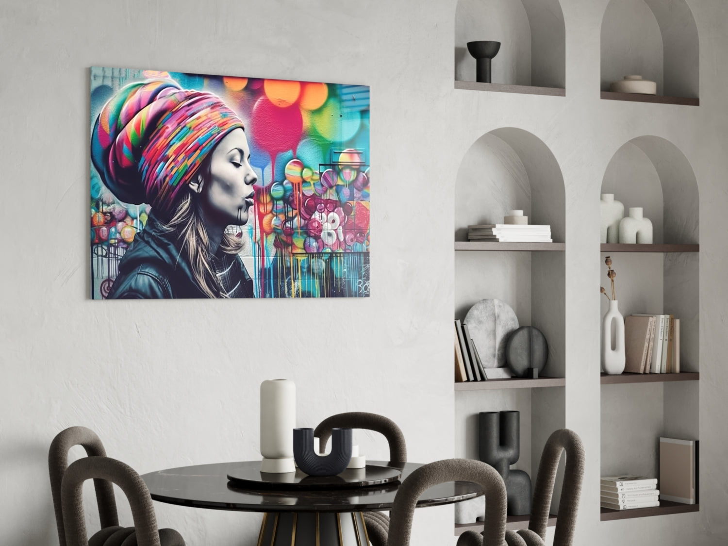 Peaceful Mind Glass Wall Art || Designer Collection