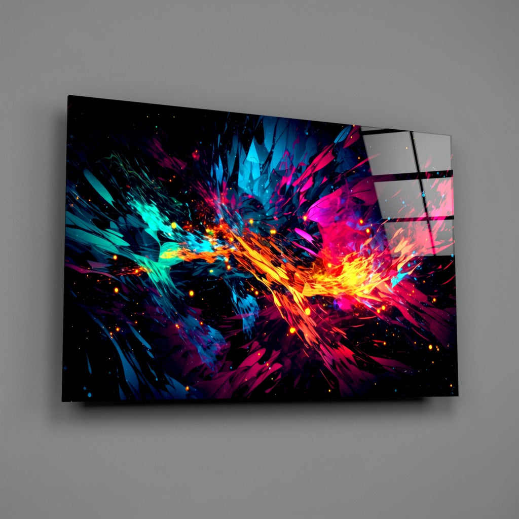 Color Bang Glass Wall Art || Designer Collection