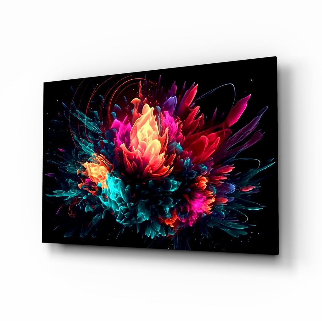 Color Explosion Glass Wall Art || Designer Collection
