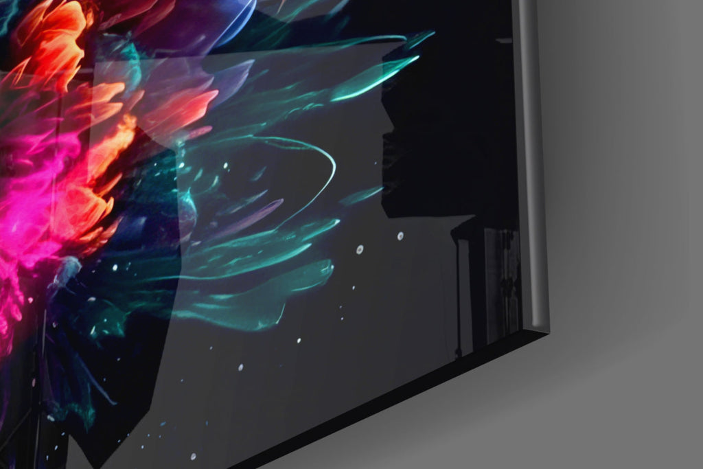 Color Explosion Glass Wall Art || Designer Collection