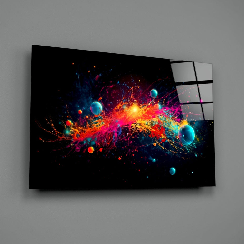 Colors of Space Glass Wall Art || Designer Collection