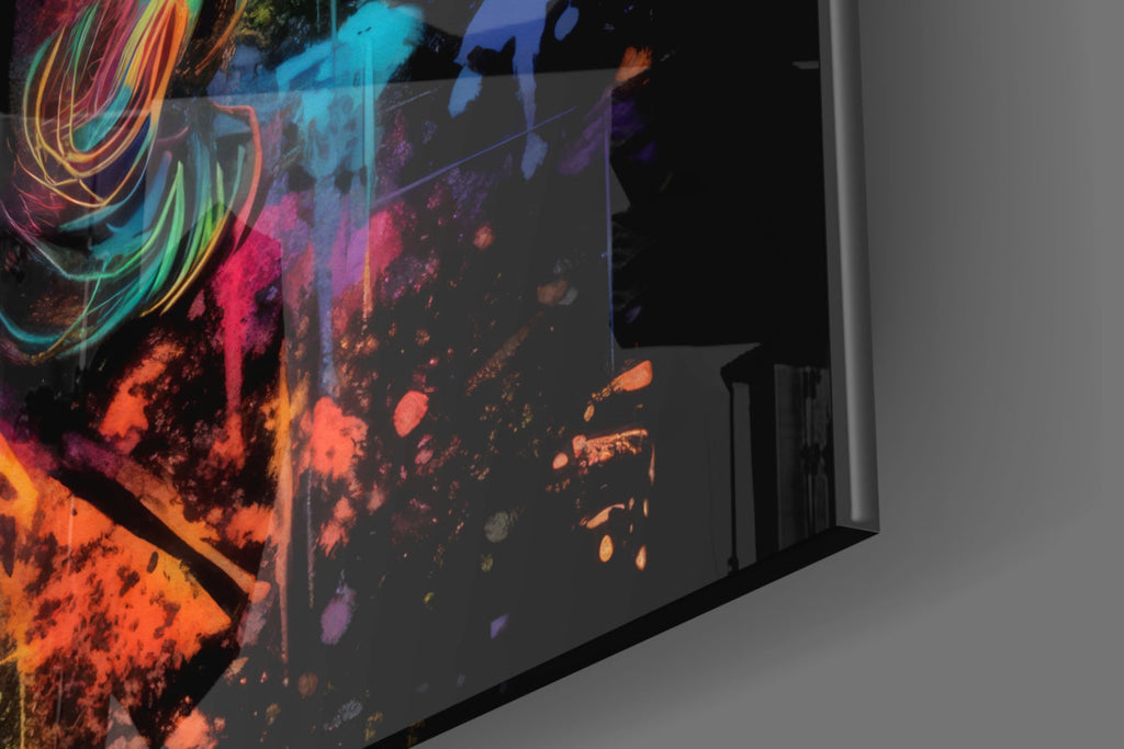 Benjamin Franklin Glass Wall Art || Designer Collection