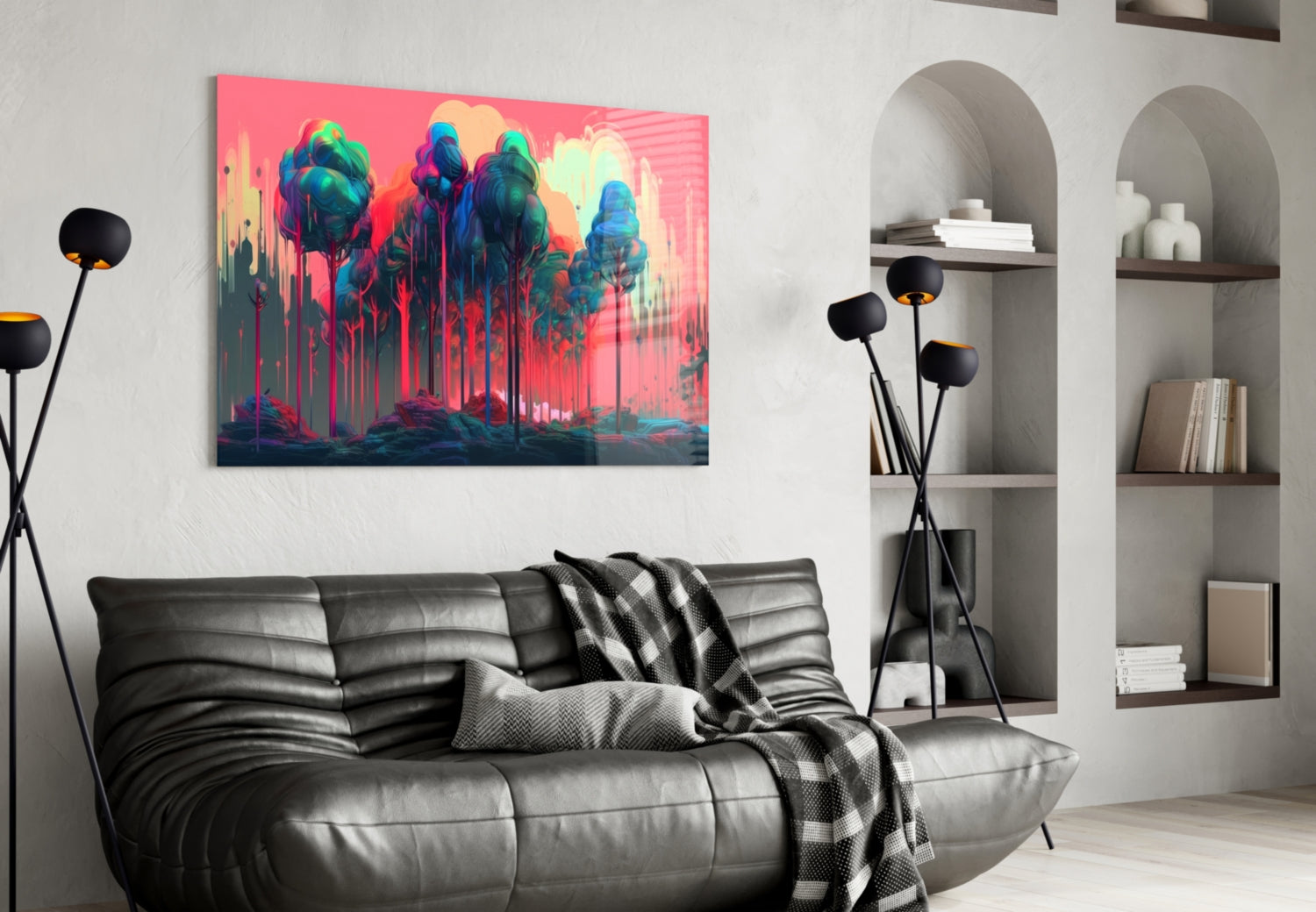 Forest of Colors Glass Wall Art || Designer Collection