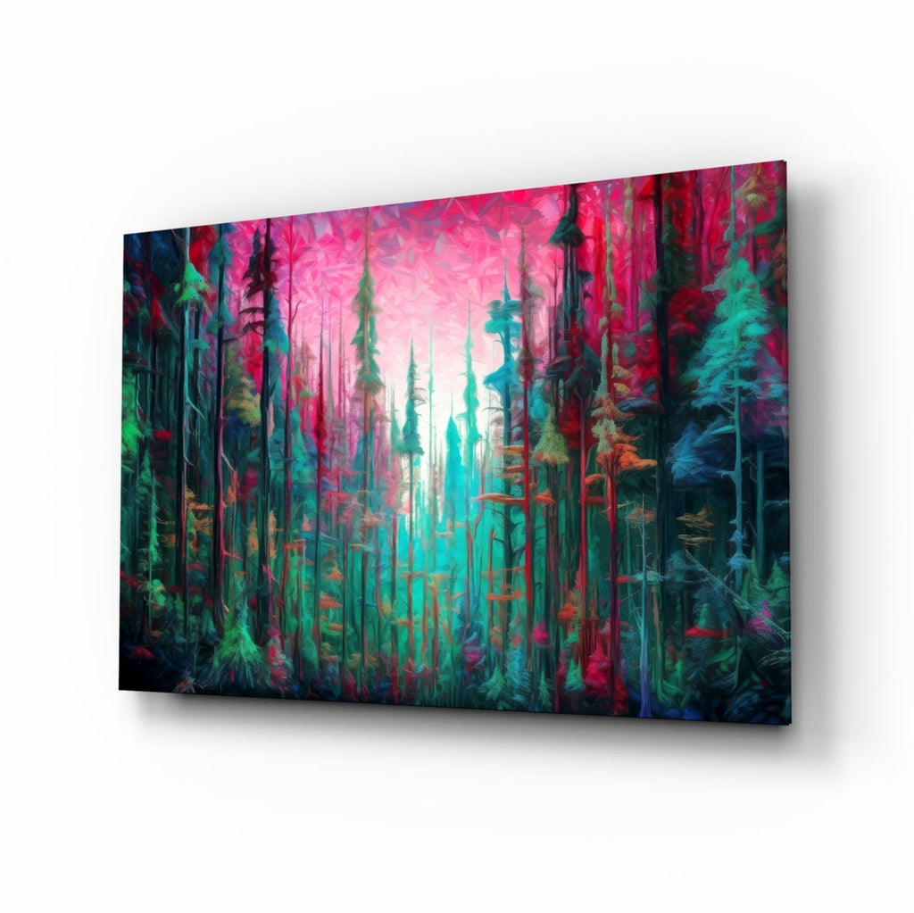 Forest of Colors Glass Wall Art || Designer Collection