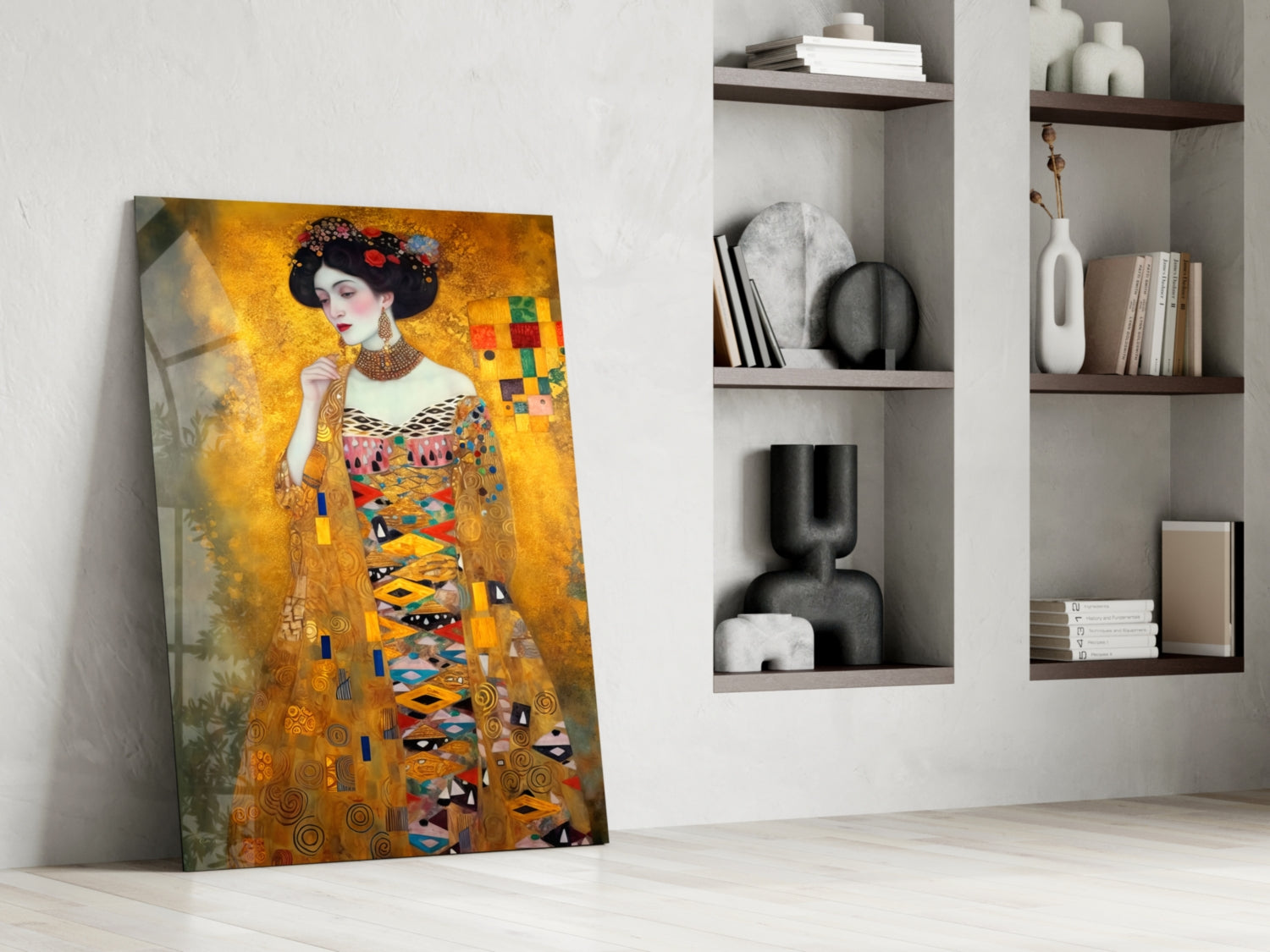 Klimt Style Glass Wall Art || Designer Collection