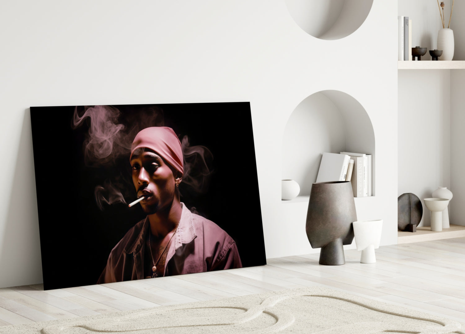 Tupac Glass Wall Art || Designer Collection