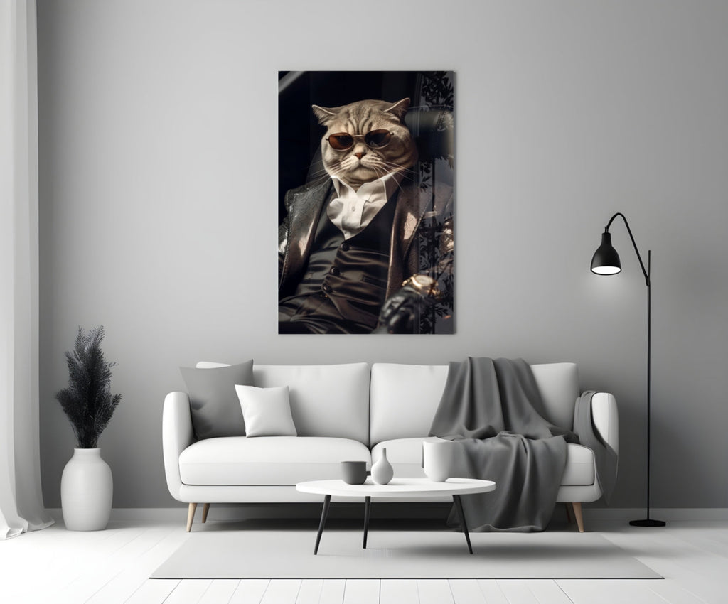 The Boss Glass Wall Art|| Designer's Collection