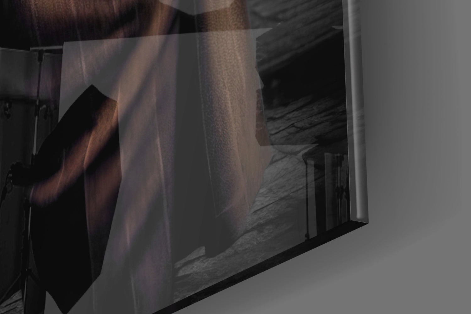 Bulldog in a Suit Glass Wall Art|| Designer's Collection