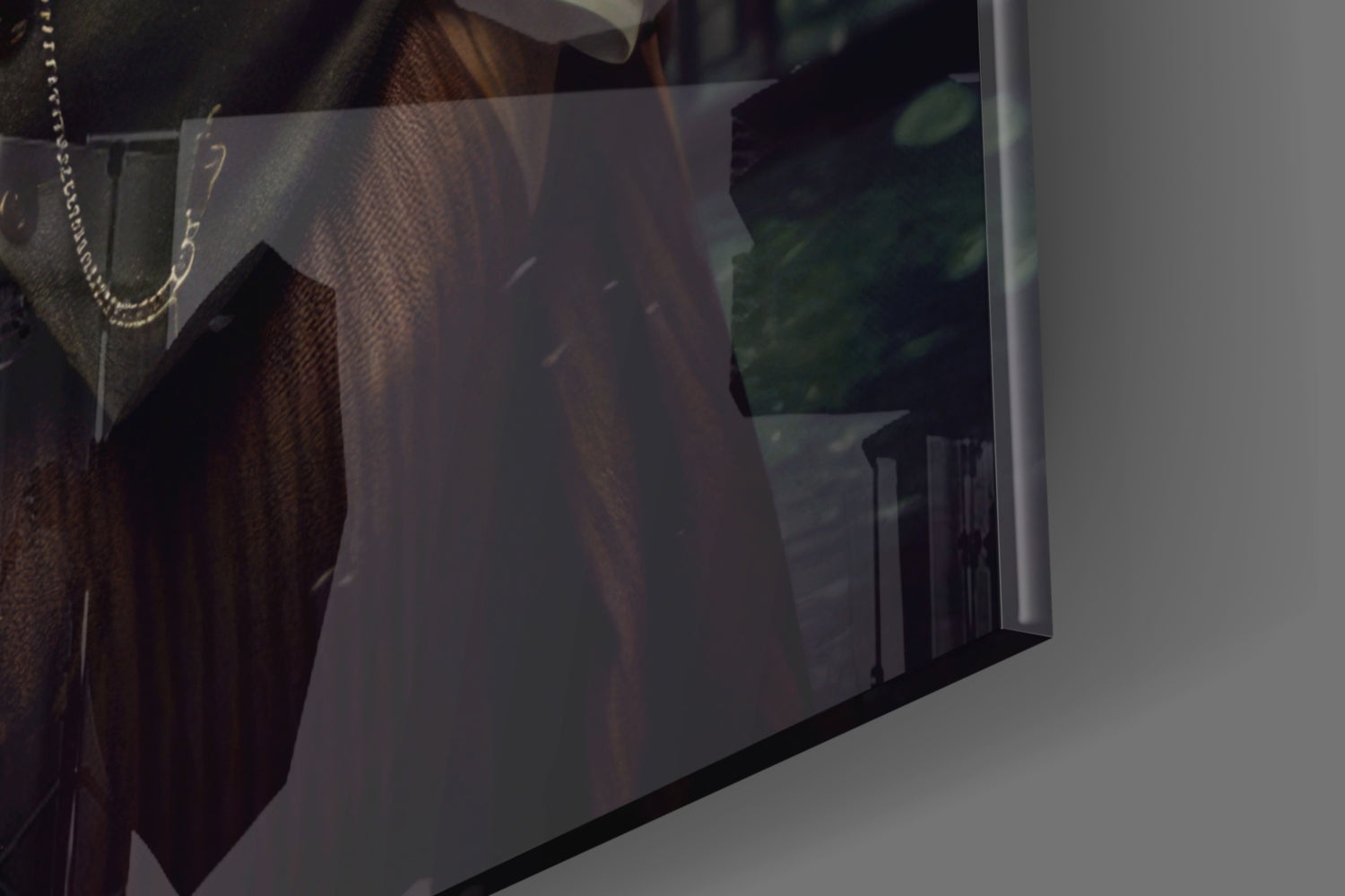 Bulldog in a Suit Glass Wall Art|| Designer's Collection