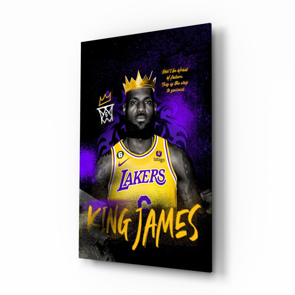 King James Glass Wall Art || Designer Collection