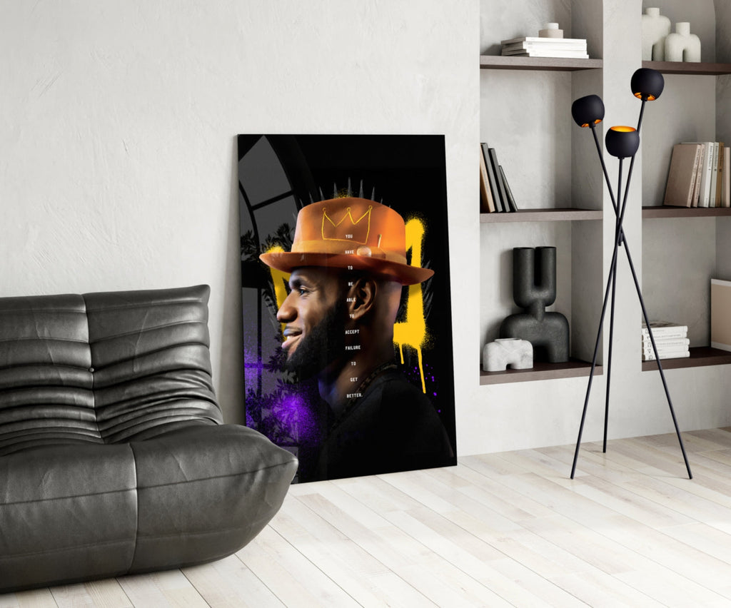 King James Glass Wall Art || Designer Collection