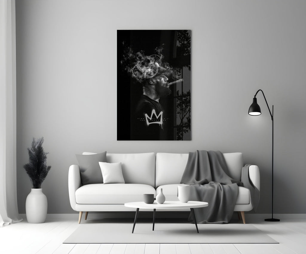 King James Glass Wall Art || Designer Collection