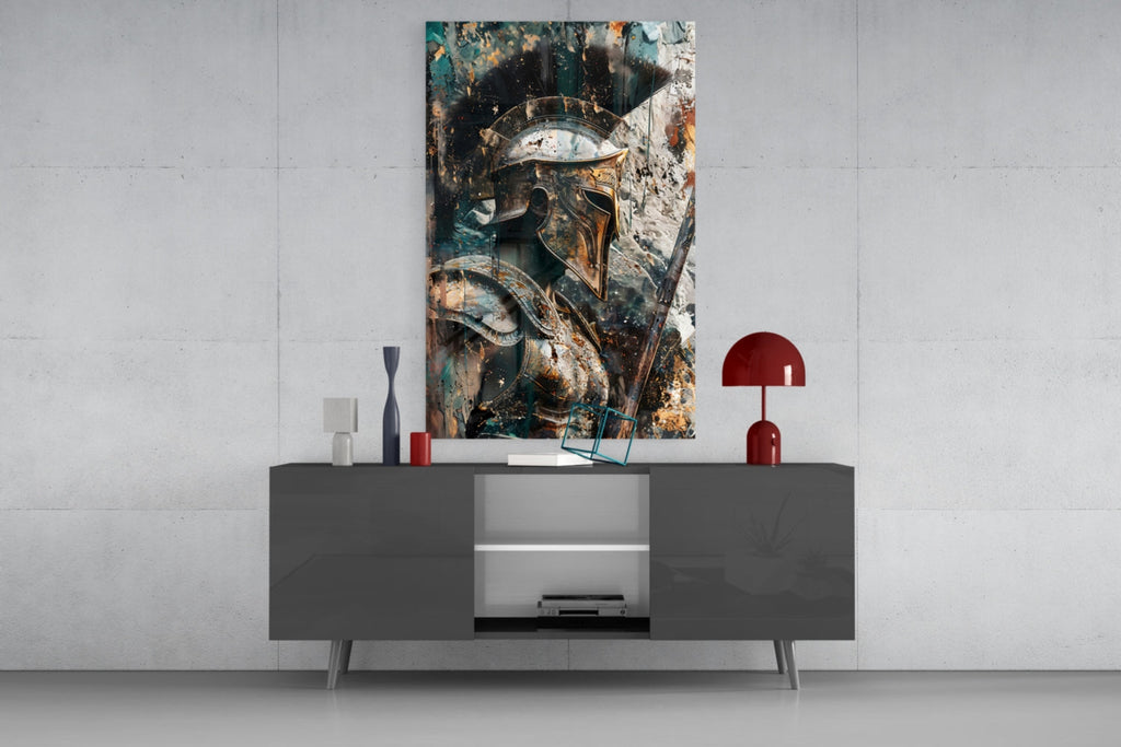 Gladiator Glass Wall Art || Designer Collection