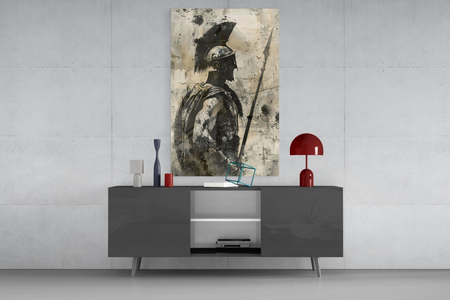 Gladiator Glass Wall Art || Designer Collection
