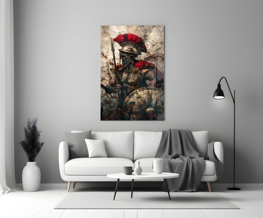 Gladiator Glass Wall Art || Designer Collection