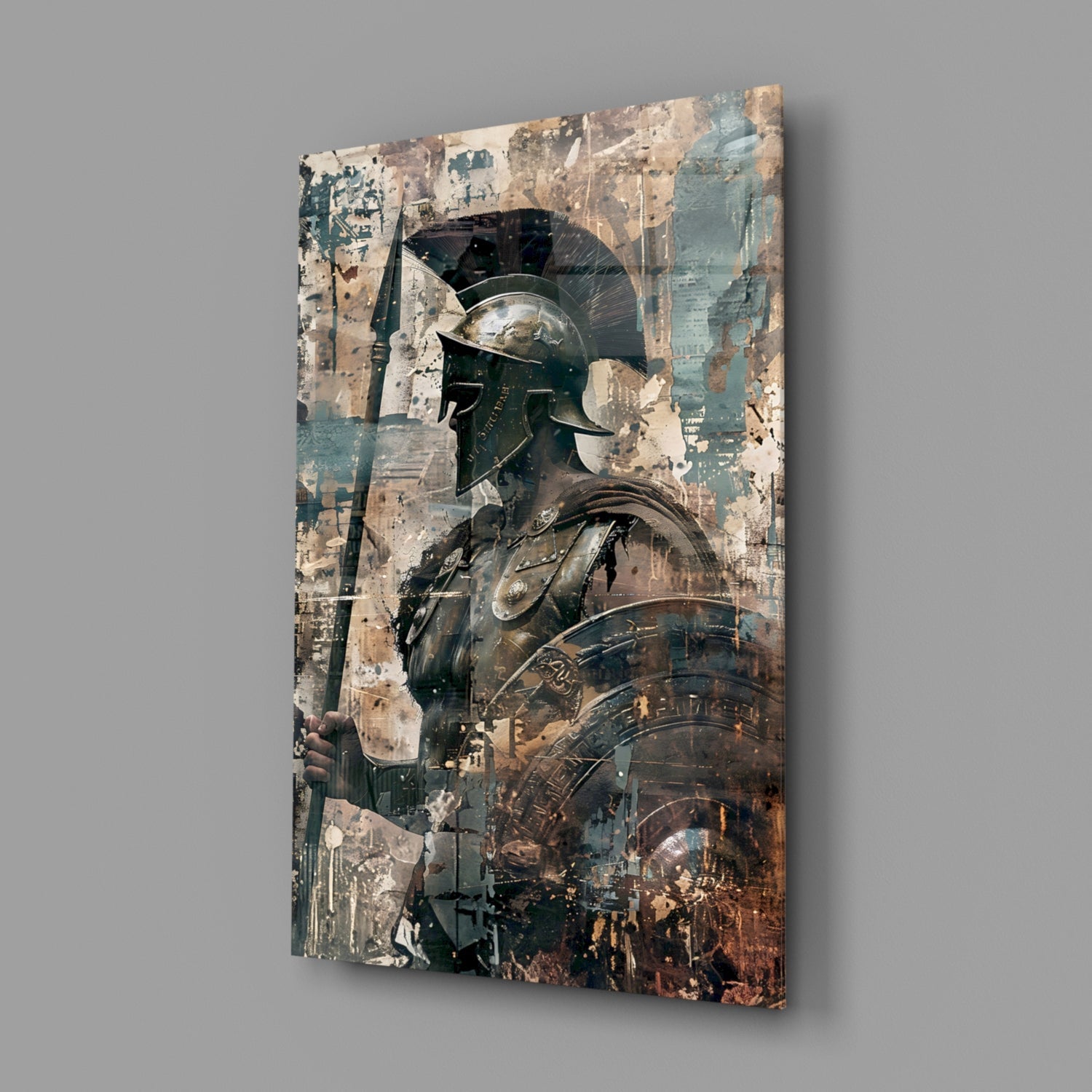 Gladiator Glass Wall Art || Designer Collection