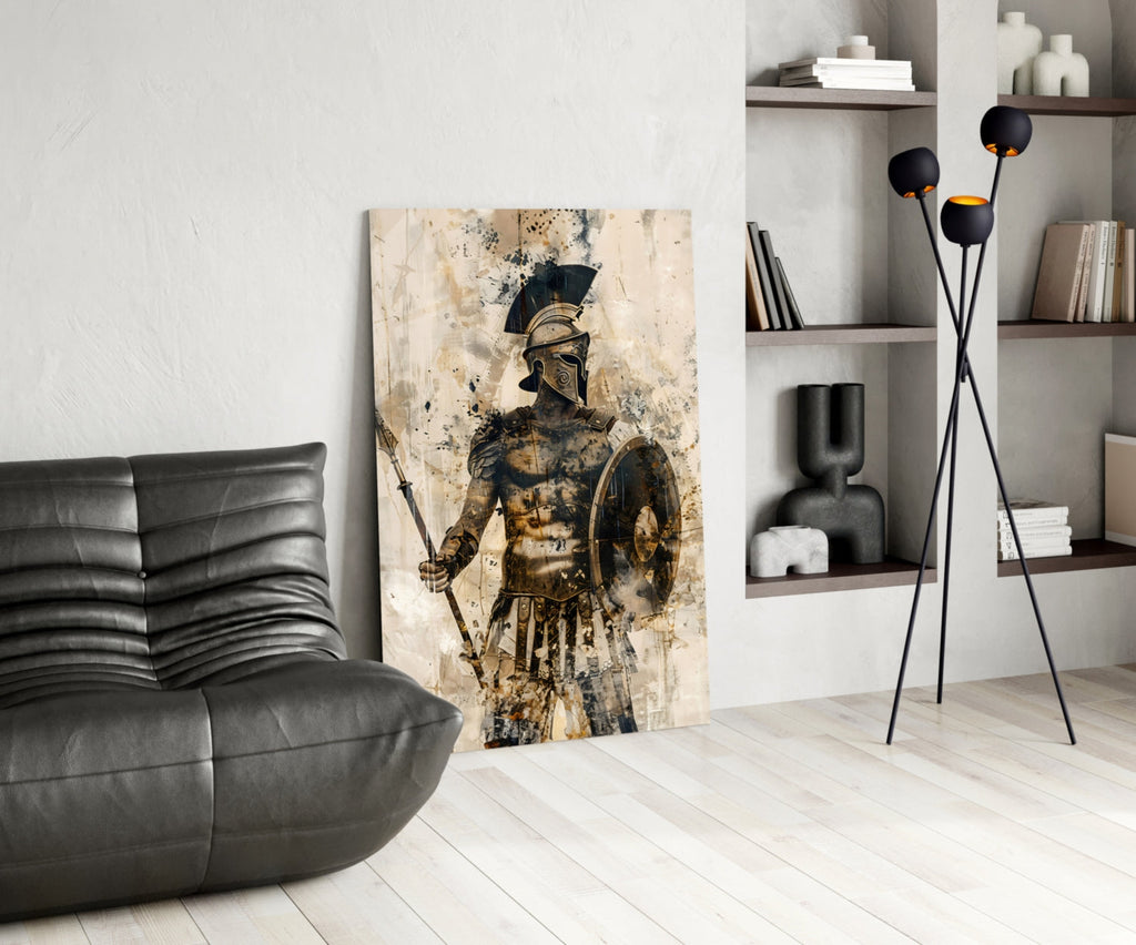 Gladiator Glass Wall Art || Designer Collection