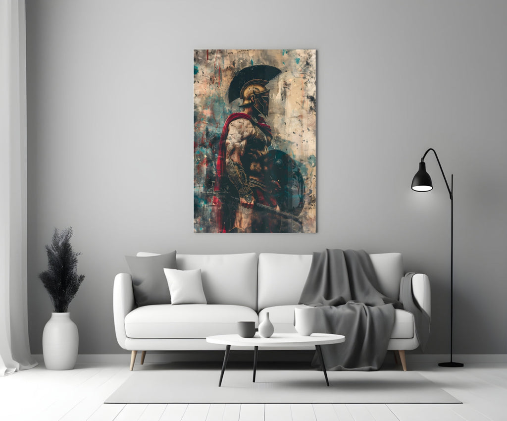 Gladiator Glass Wall Art || Designer Collection
