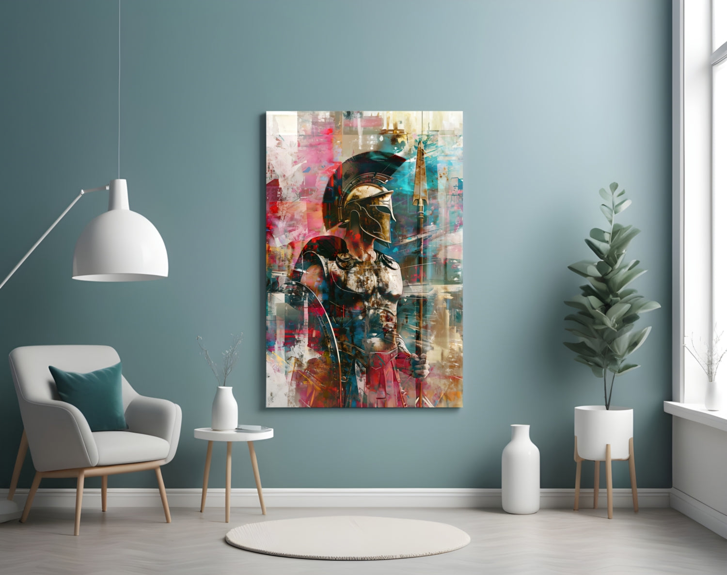 Gladiator Glass Wall Art || Designer Collection