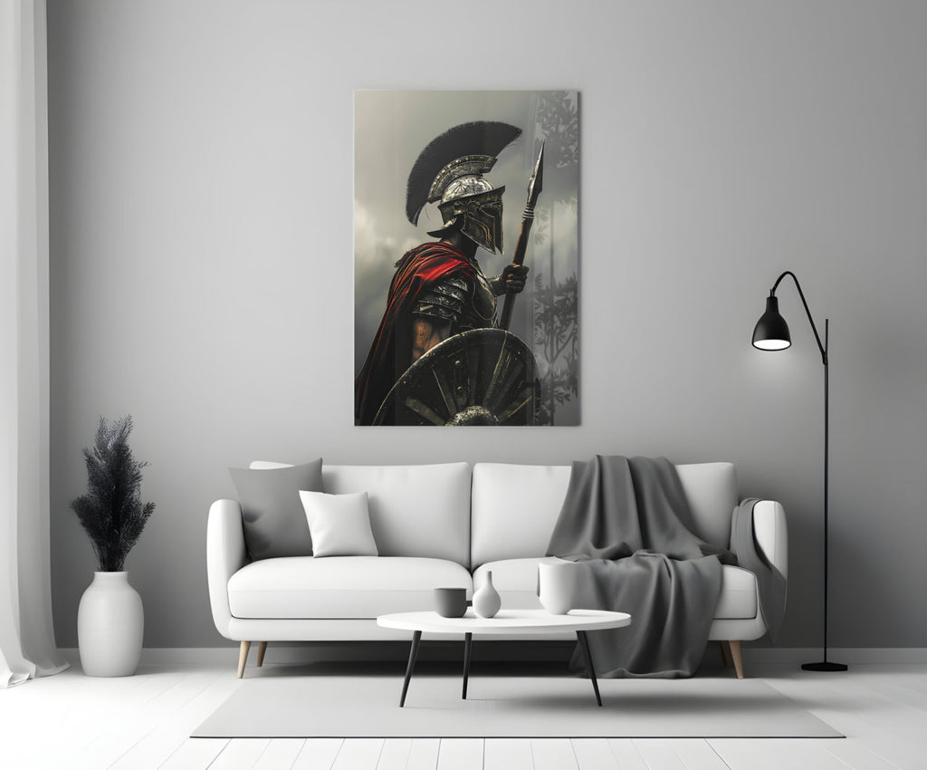 Gladiator Glass Wall Art || Designer Collection