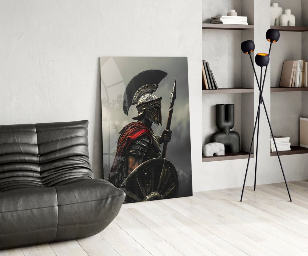 Gladiator Glass Wall Art || Designer Collection