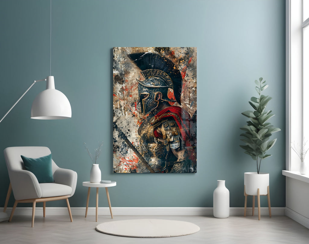 Gladiator Glass Wall Art || Designer Collection