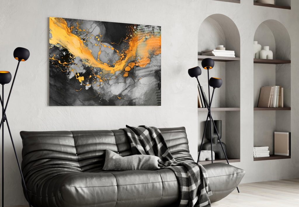 Marble Glass Wall Art || Designer Collection