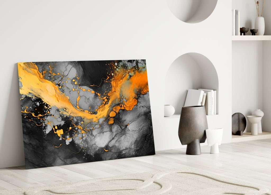 Marble Glass Wall Art || Designer Collection