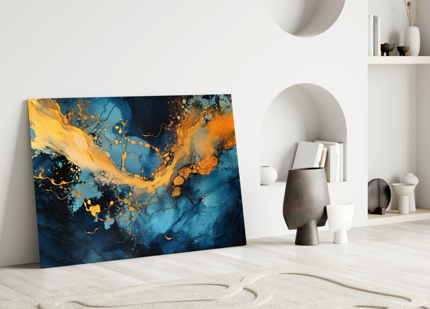 Marble Glass Wall Art || Designer Collection