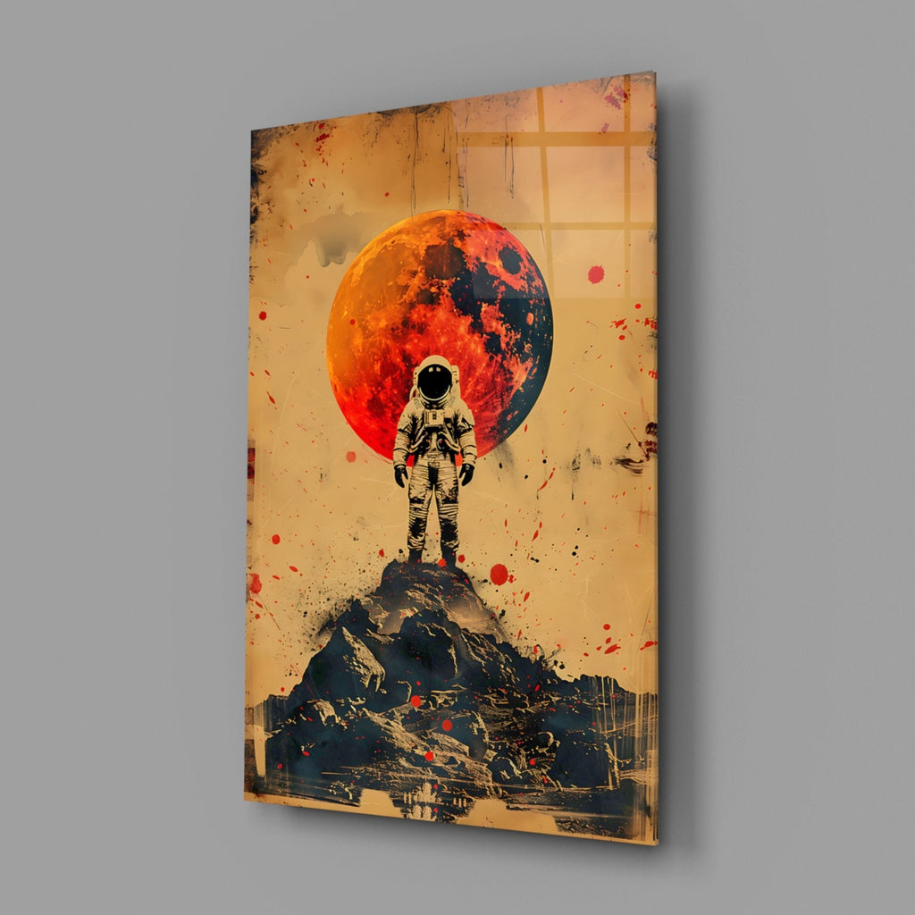 Astronaut Glass Wall Art || Designer Collection
