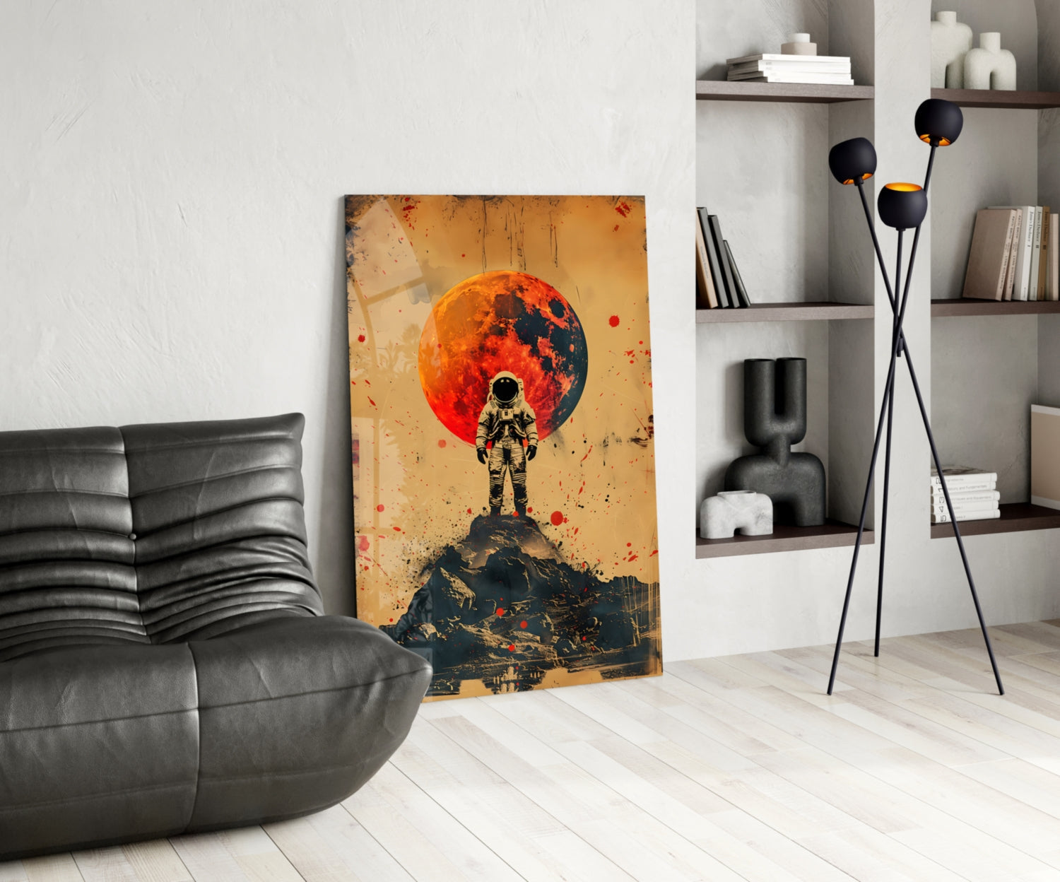 Astronaut Glass Wall Art || Designer Collection