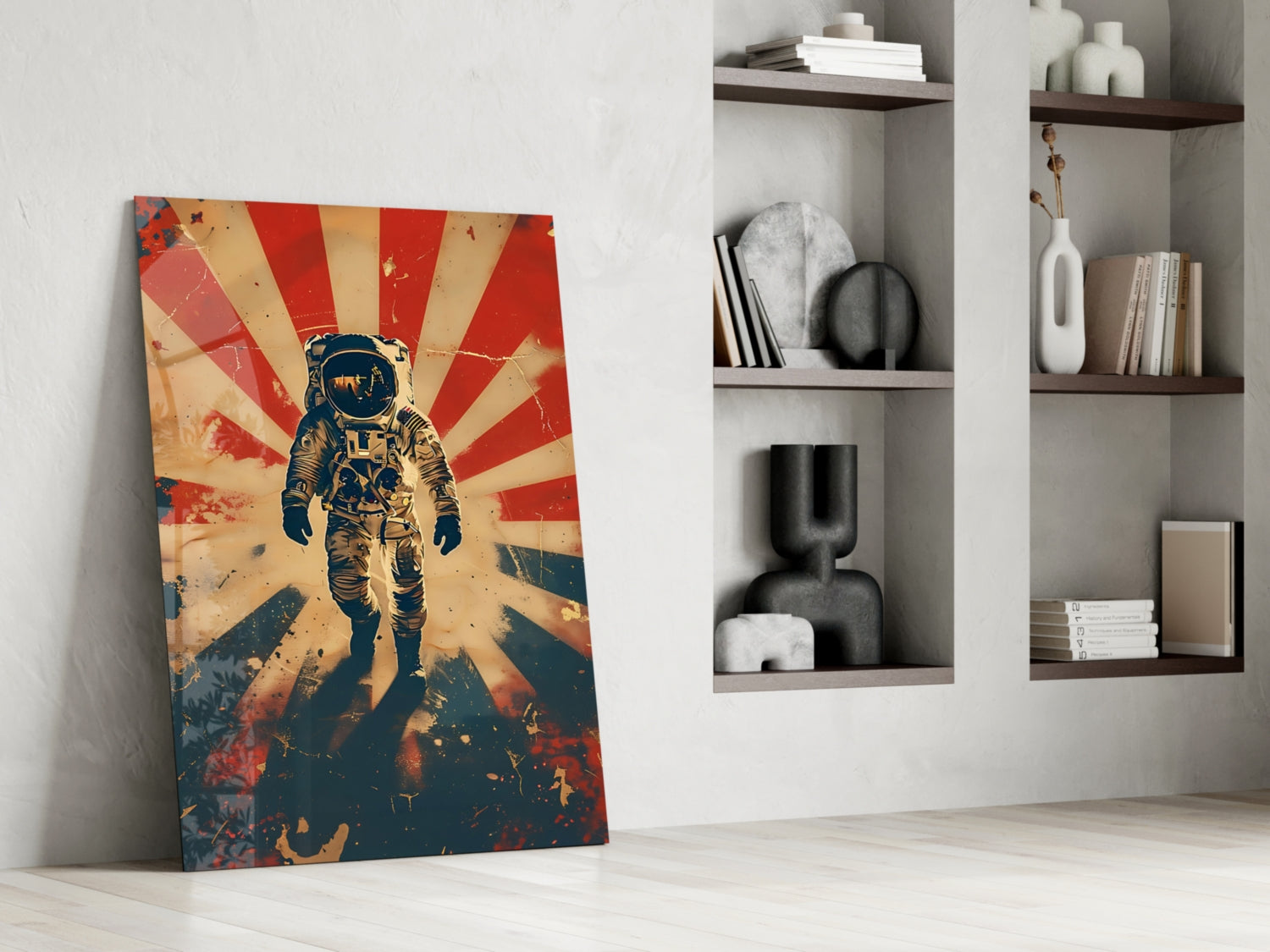 Astronaut Glass Wall Art || Designer Collection