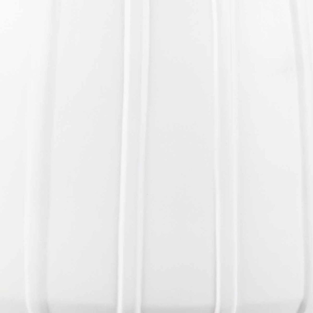 Dunguan White Ribbed Wood Planter - Clearance