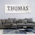 Established Sign Canvas